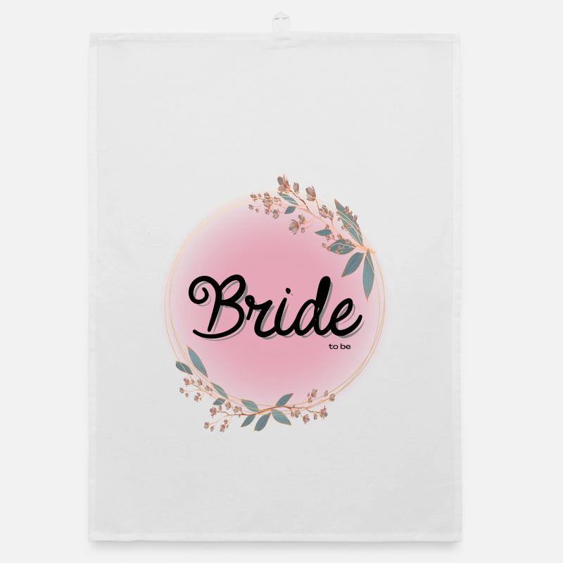 Bride to be Organic dish towel