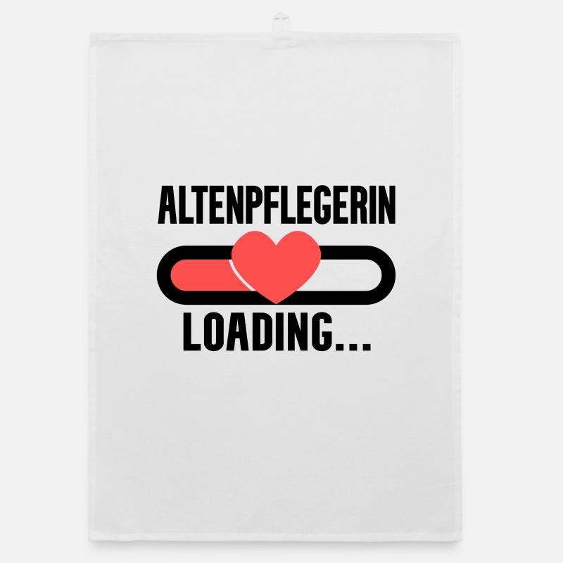 Altenpflegerin Loading Organic Geschirrtuch