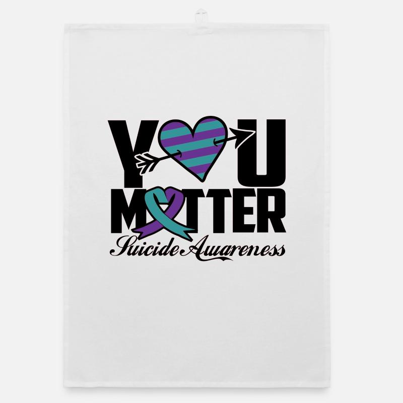 Vous êtes important Conscience Suicide Torchon bio