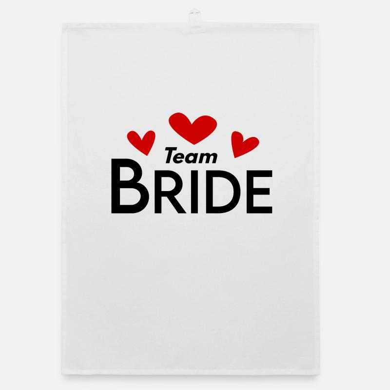Team Bridal Wedding Celebration Organic dish towel