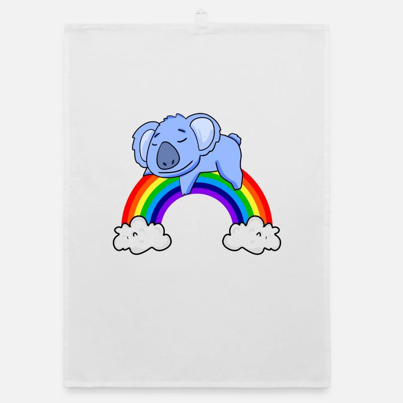 Rainbow Koala Organic dish towel