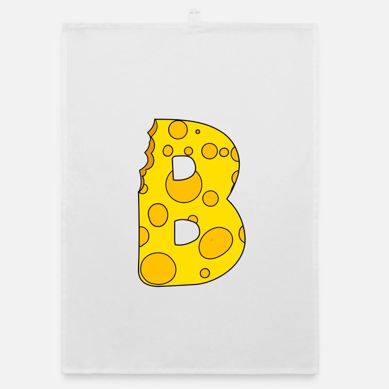 Buchstabe B Organic Geschirrtuch
