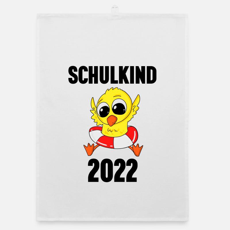 Schuldkind Einschulung 2022 Organic Geschirrtuch