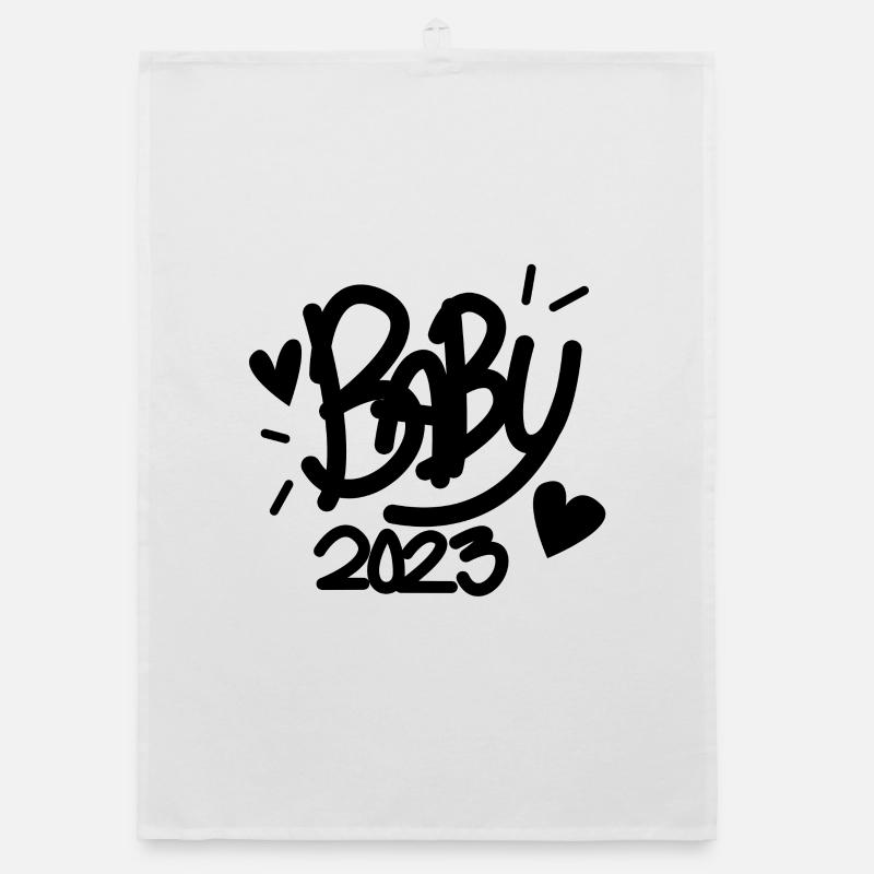 Bébé 2023 Grossesse enceinte Torchon bio