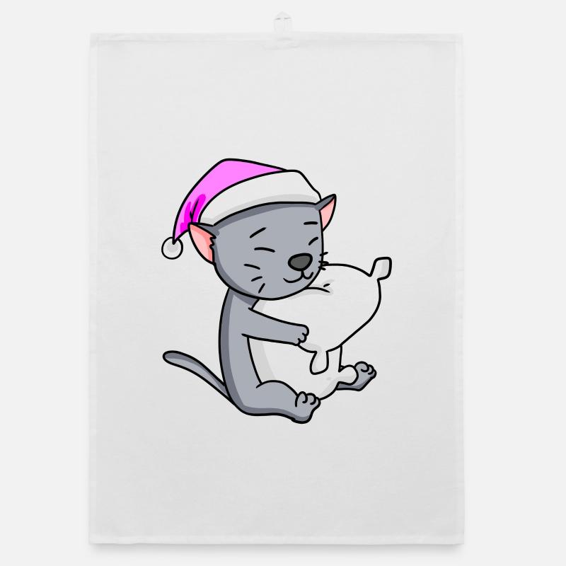 Cat cat breed Korat Organic dish towel
