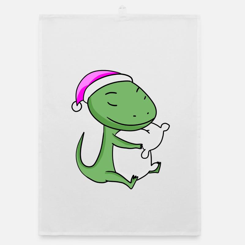 Lézard avec oreiller et bonnet de couchage Torchon bio