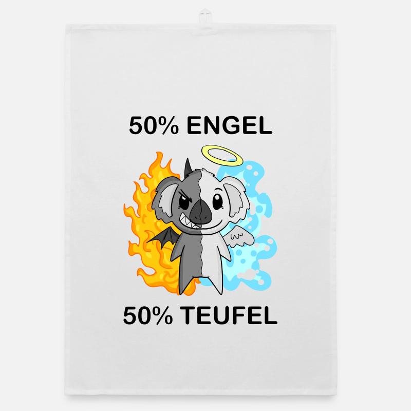 Koala - Engel und Teufel Organic Geschirrtuch