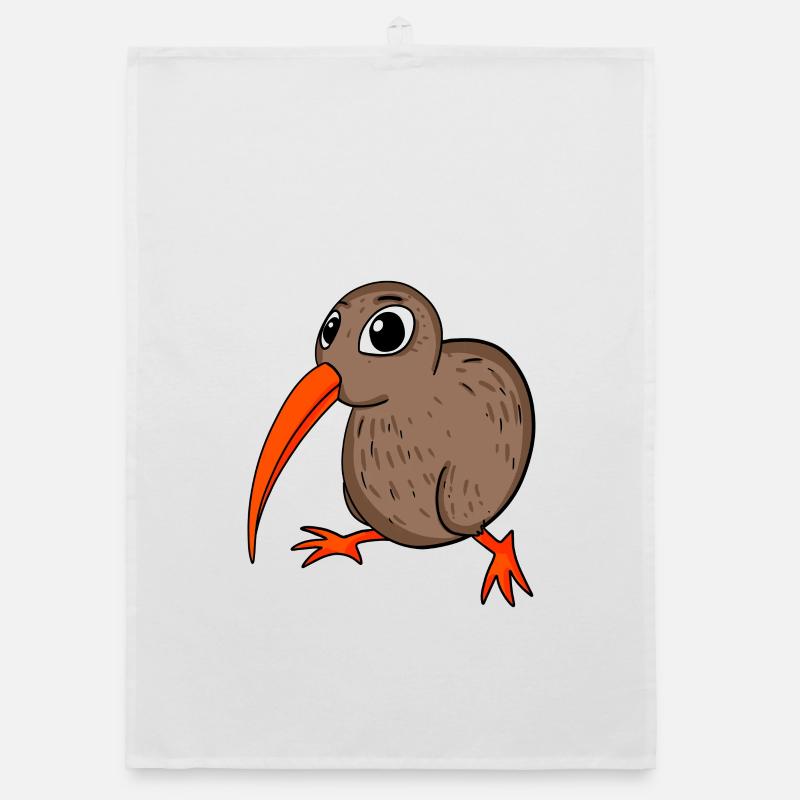 Kiwi Kiwis Vogel Geschenk Organic Geschirrtuch