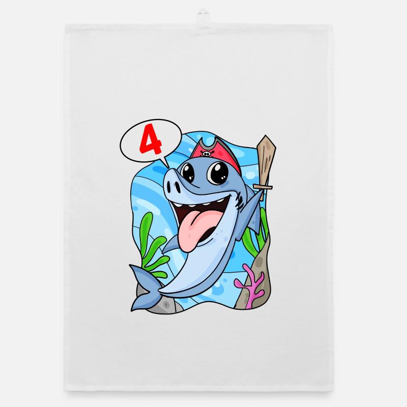 Requin Poisson Requin Pirate 4 ans Garçon Torchon bio