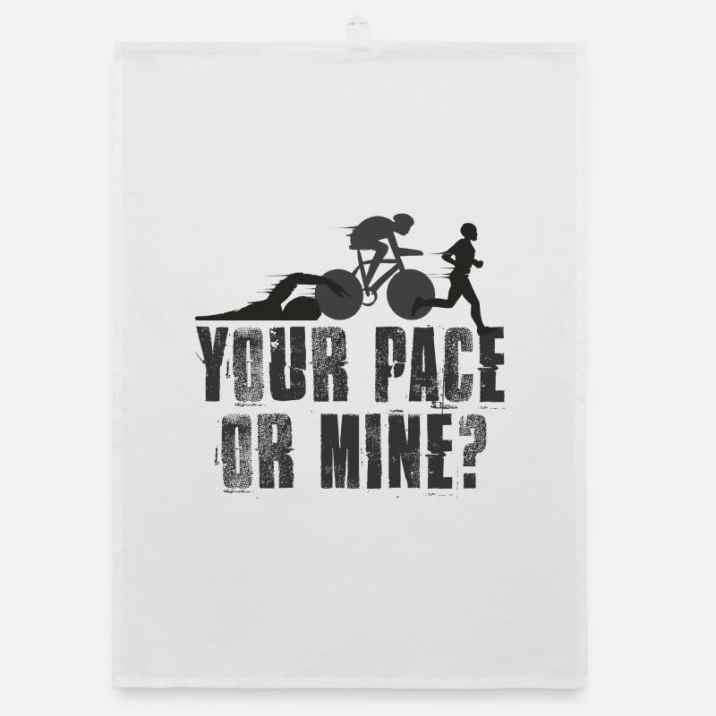 Dein Tempo Oder Meins Triathlon Organic Geschirrtuch