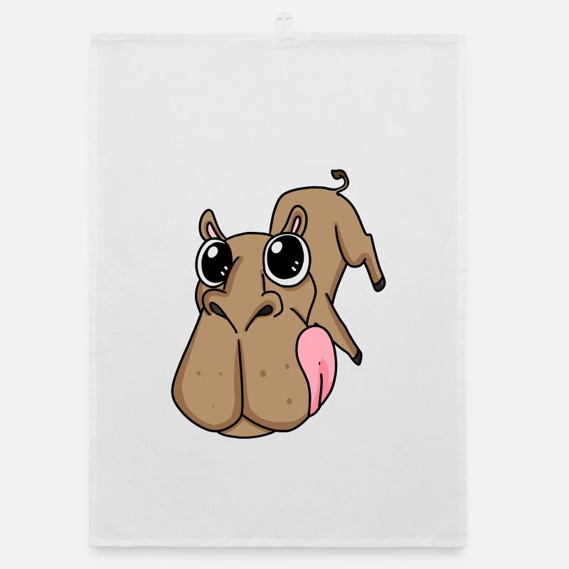 Camel big face - camel head Organic dish towel