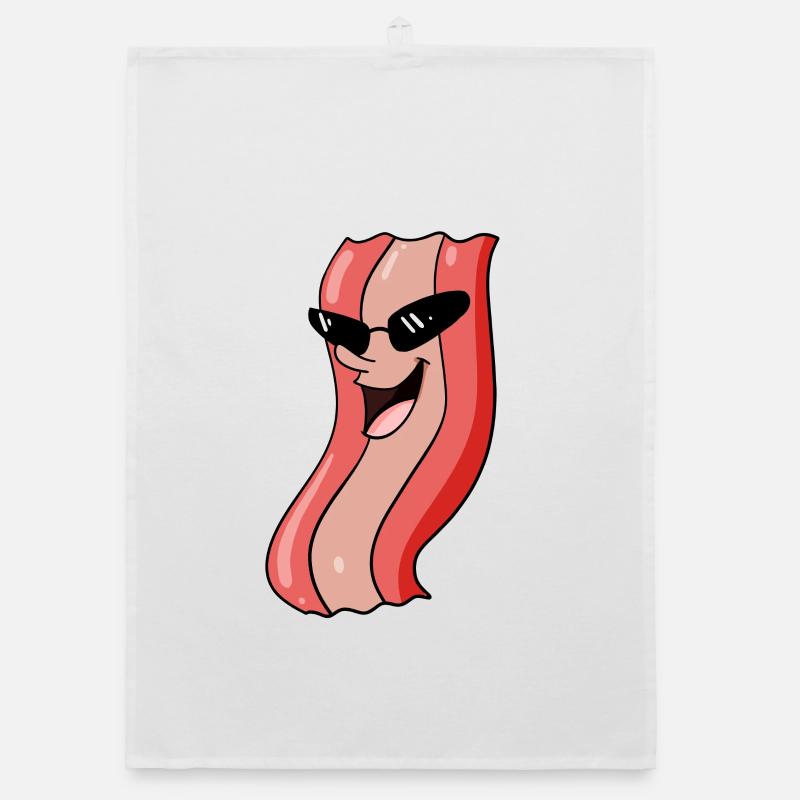 Bacon cool Organic dish towel