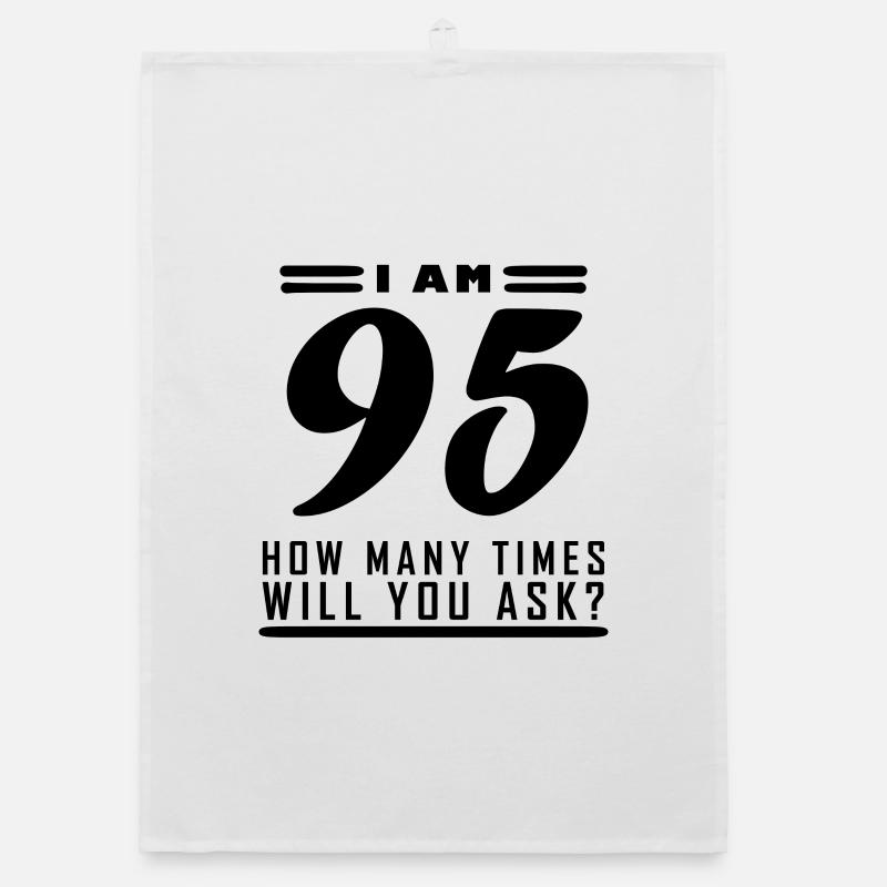 Ich bin 95 – 95. Geburtstag Geschenk Organic Geschirrtuch