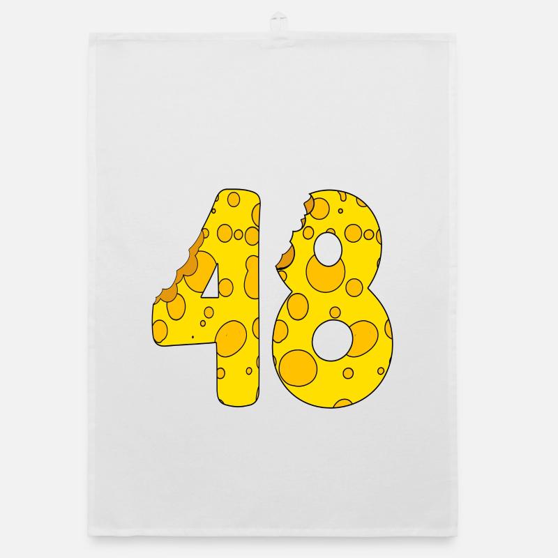 48 years old - 48th birthday present - 1948 Organic dish towel