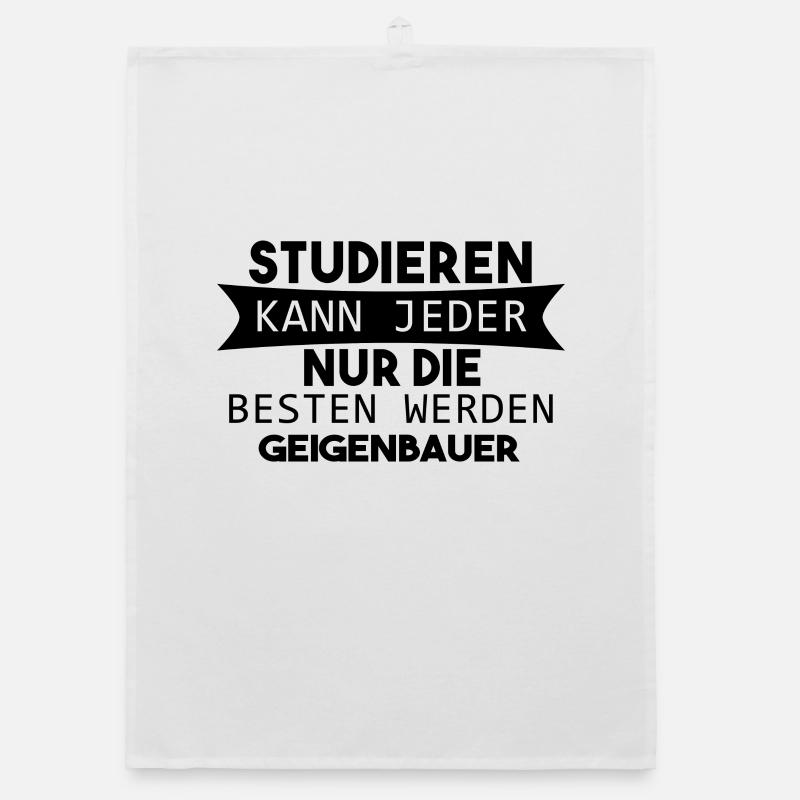 Geigenbauer lustiger Spruch Organic Geschirrtuch