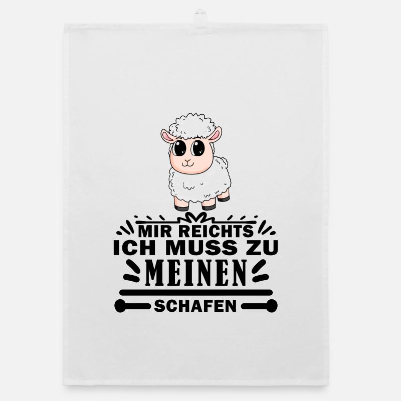 Schafe Schaf Schafzüchter Geschenk Organic Geschirrtuch