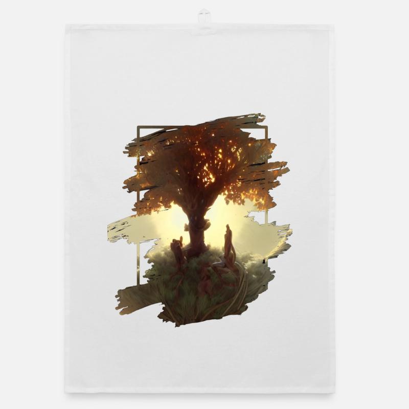 Baum des Lebens Organic Geschirrtuch