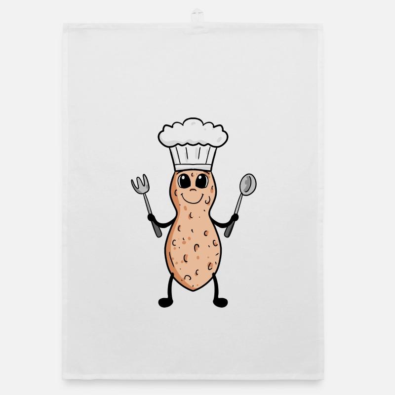 Peanut Chef Cooking Restaurant Cadeau Torchon bio