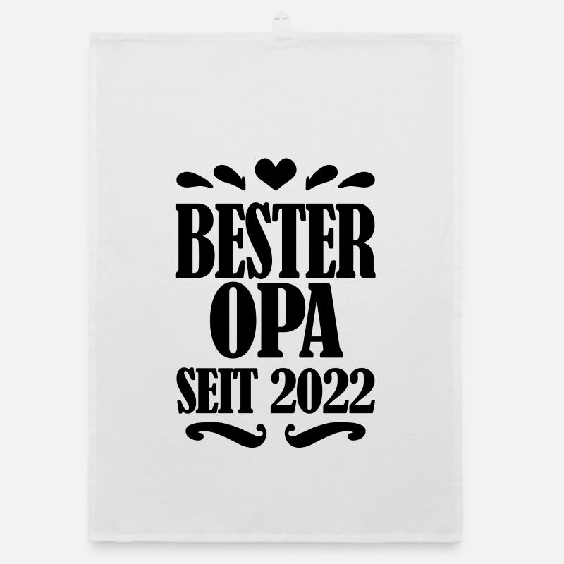 Bester Opa seit 2022 Organic Geschirrtuch