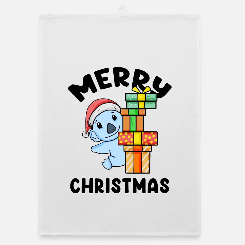 Joyeux Noël Koala Torchon bio