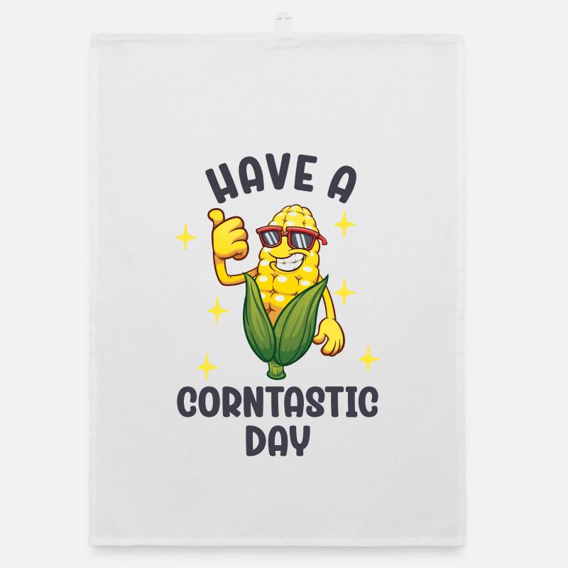 Have a corntastic day Organic dish towel
