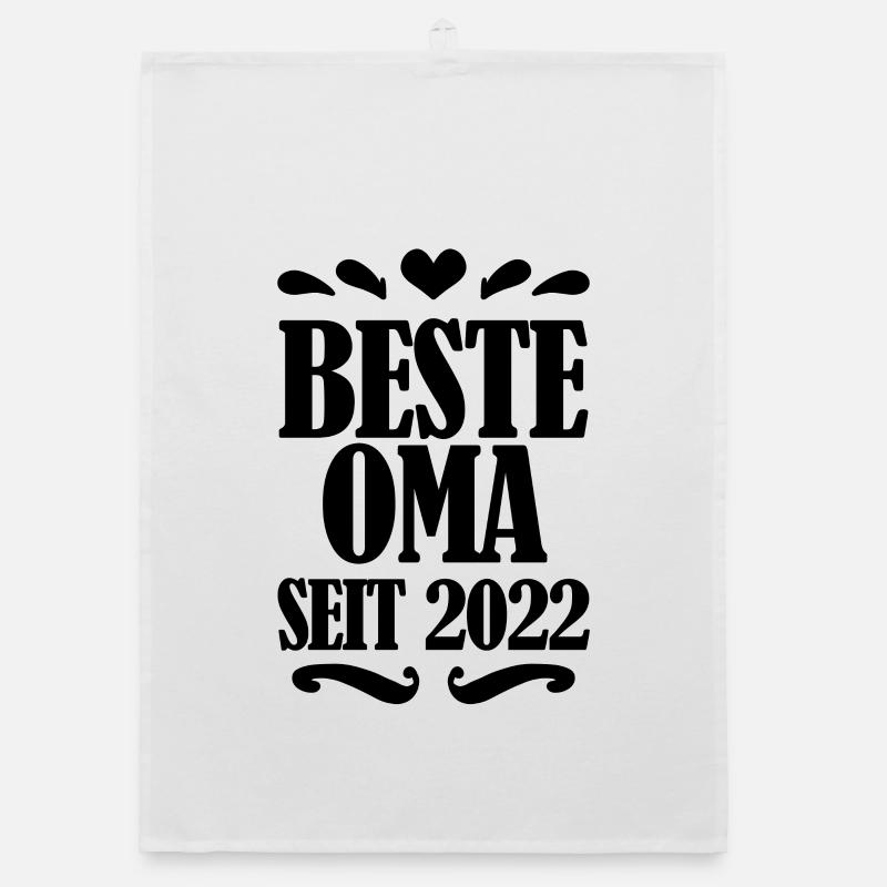 Beste Oma seit 2022 Organic Geschirrtuch