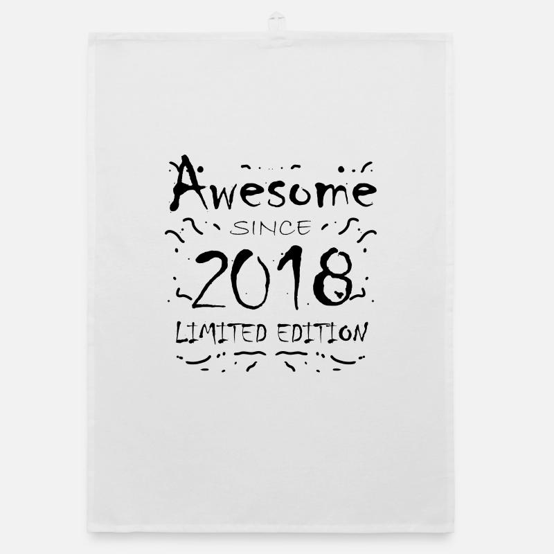 2018 - Né 2018 - Année de naissance 2018 Torchon bio