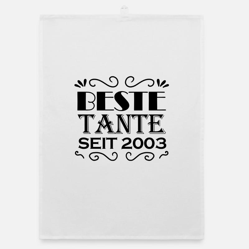 Beste Tante seit 2003 Organic Geschirrtuch