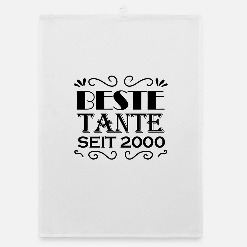 Beste Tante seit 2000 Organic Geschirrtuch