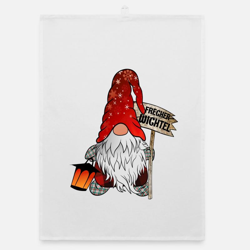 Gnome de Noël effronté Gnome Torchon bio