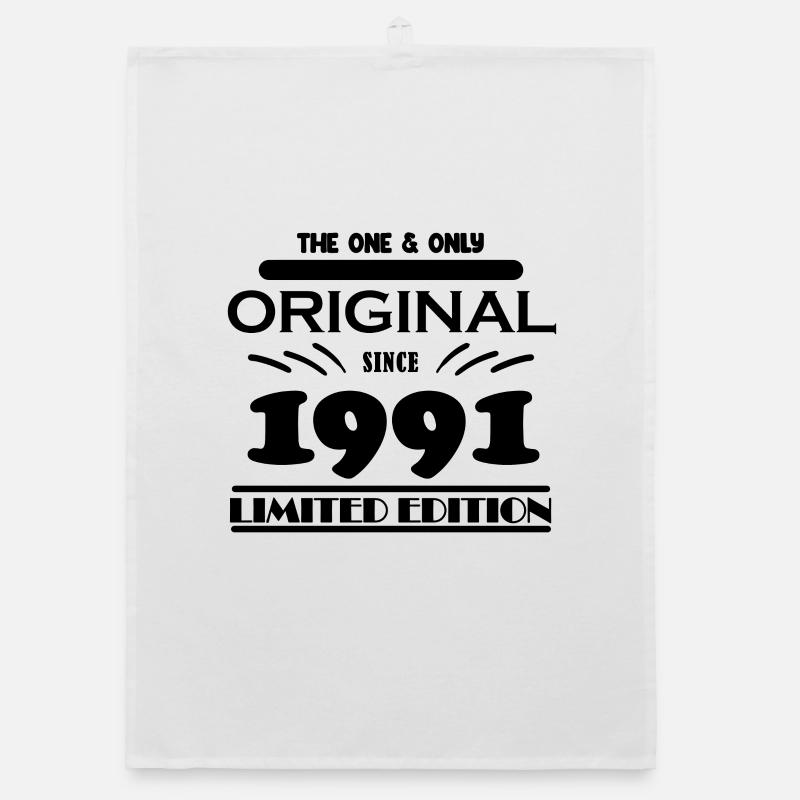 1991 - Année de construction 1991 - Né en 1991 Torchon bio