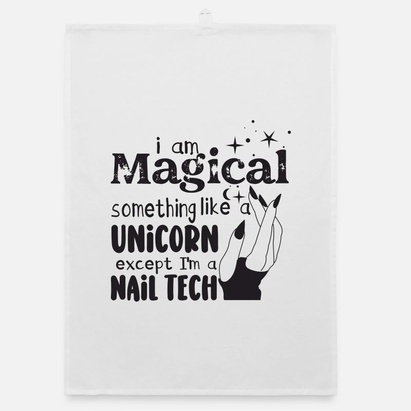 I'm a bit of a magical nail technician Organic dish towel