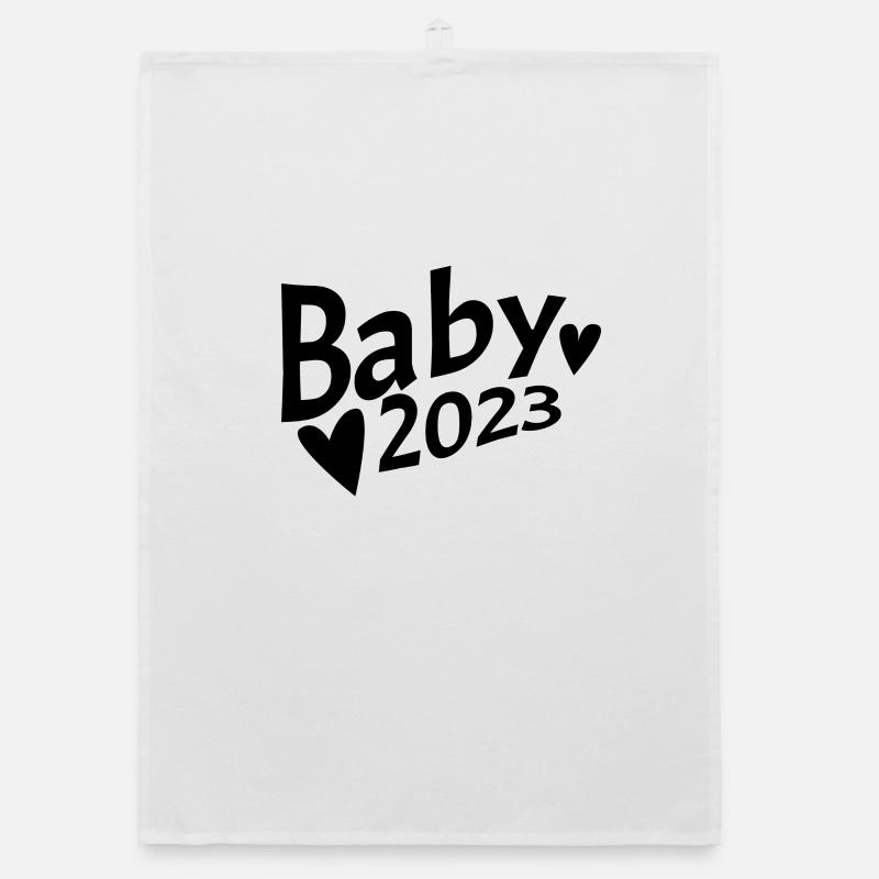Bébé 2023 - Naissance Enceinte 2023 Grossesse Torchon bio