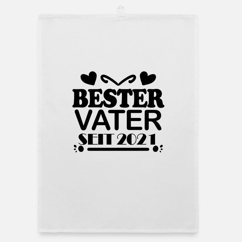 Bester Vater seit 2021 Organic Geschirrtuch