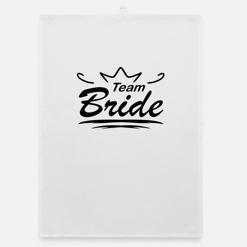 Team Bridal Wedding Celebration Organic dish towel