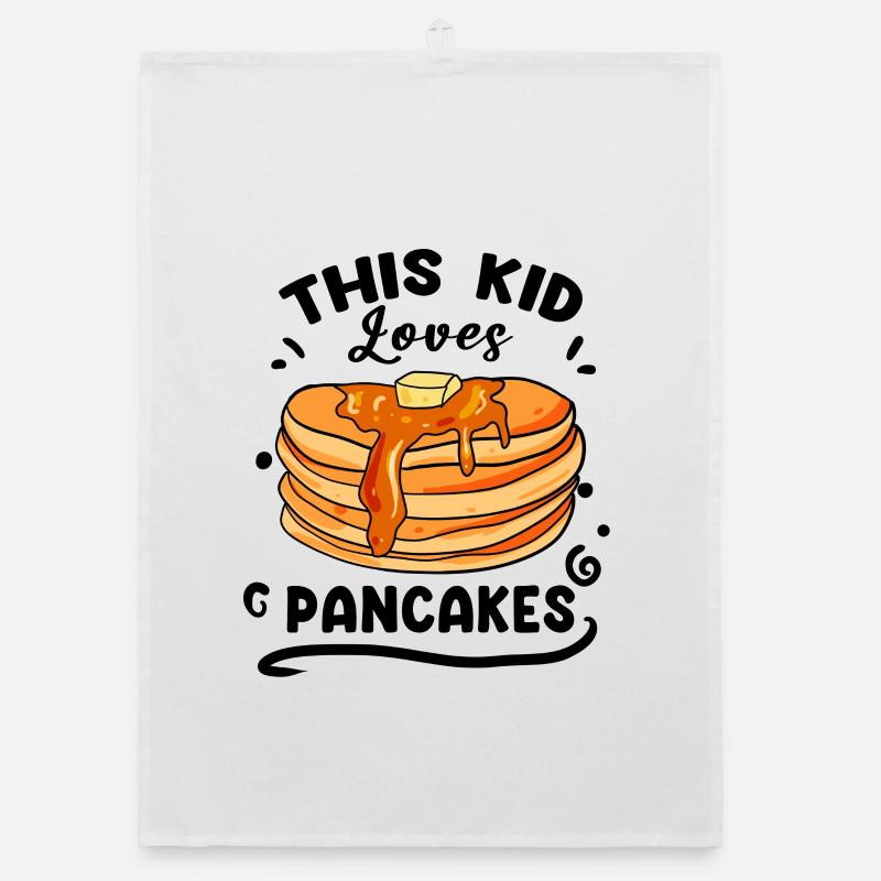 Pancake Liebe - Organic Geschirrtuch - Weiß
