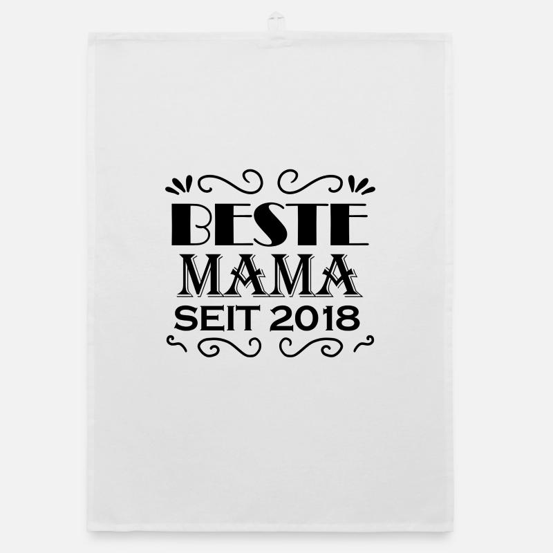 Beste Mama seit 2018 Organic Geschirrtuch