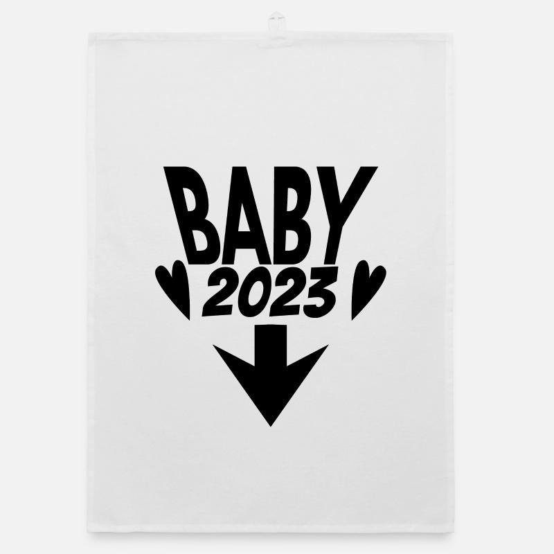 Bébé 2023 - Naissance Enceinte 2023 Grossesse Torchon bio
