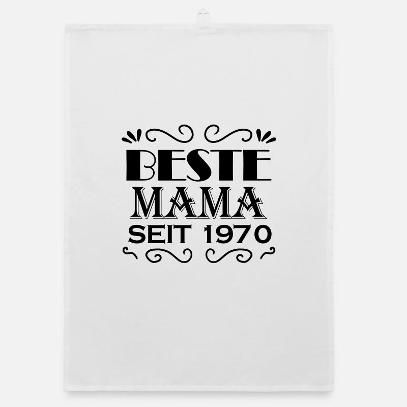 Beste Mama seit 1970 Organic Geschirrtuch