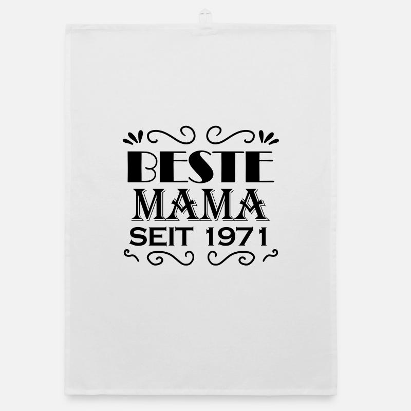 Beste Mama seit 1971 Organic Geschirrtuch