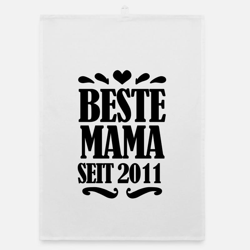 Beste Mama seit 2011 Organic Geschirrtuch