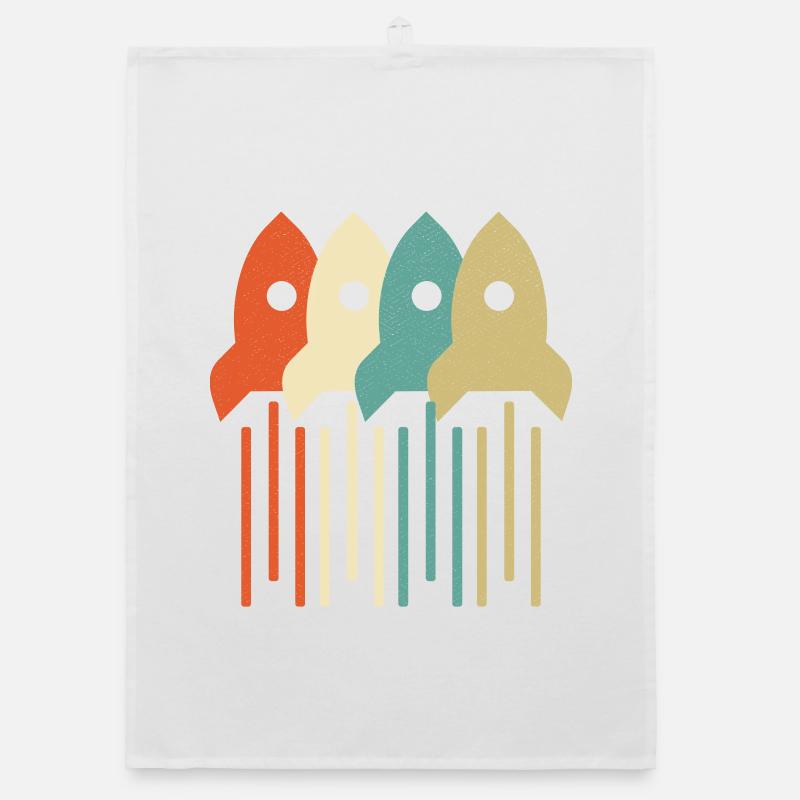 Vintage Rocket Scientist Aerospace Engineering Organic Geschirrtuch