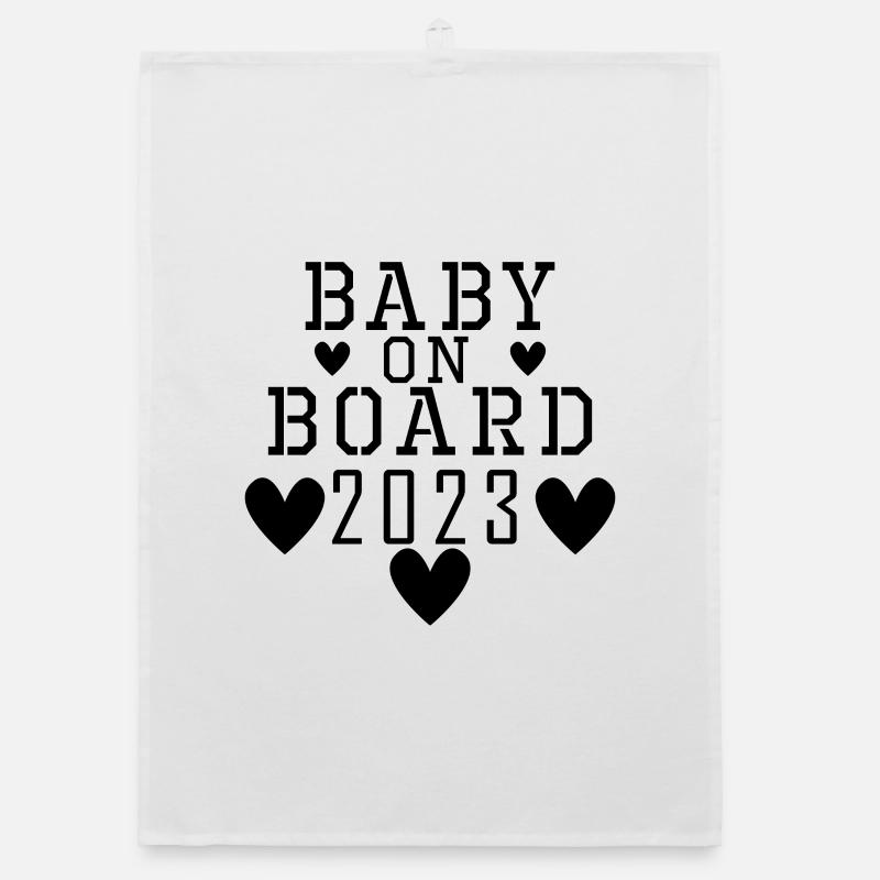 Bébé 2023 - Naissance Enceinte 2023 Grossesse Torchon bio
