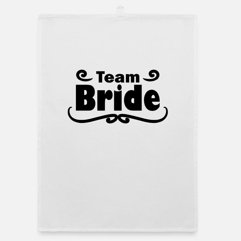 Team Bridal Wedding Celebration Organic dish towel