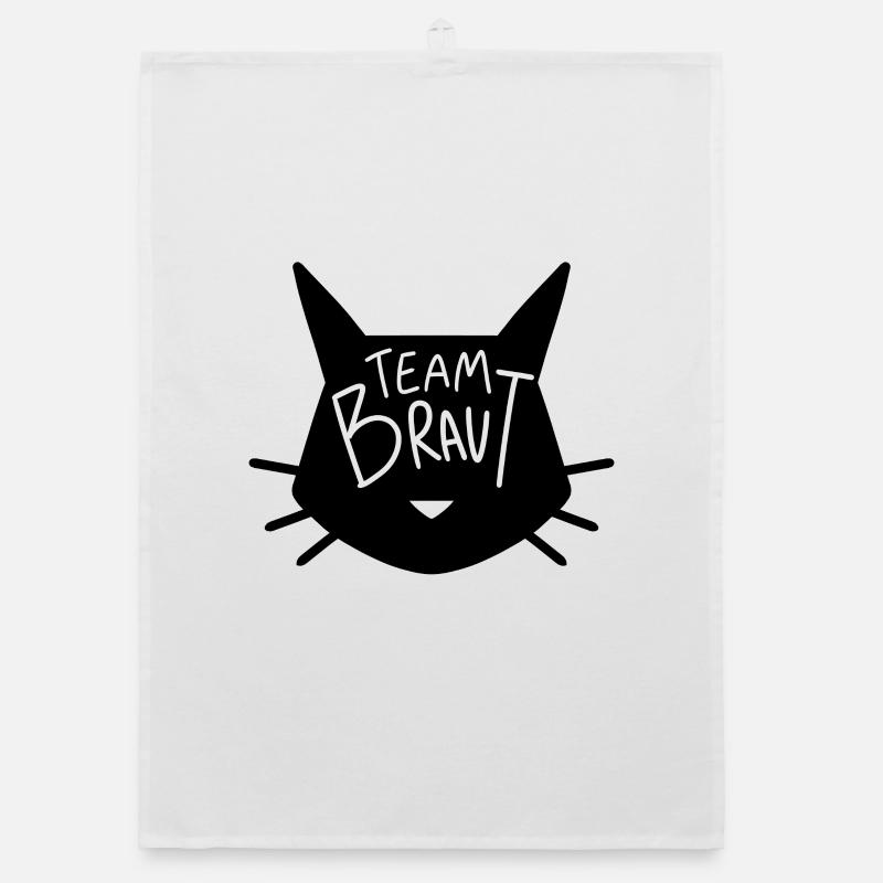 Team Braut Katze Organic Geschirrtuch