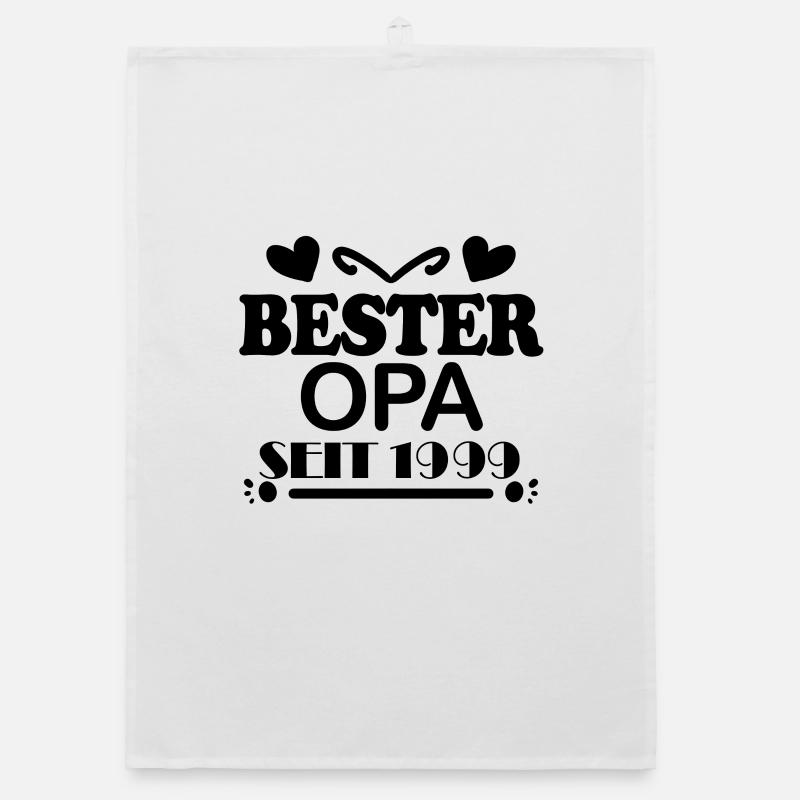 Bester Opa seit 1999 Organic Geschirrtuch