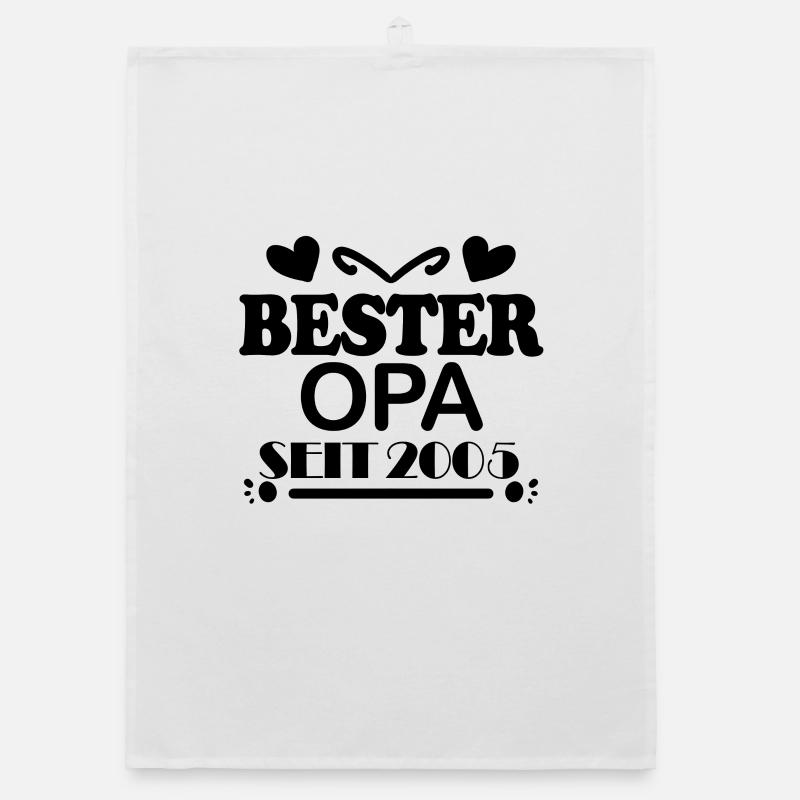 Bester Opa seit 2005 Organic Geschirrtuch