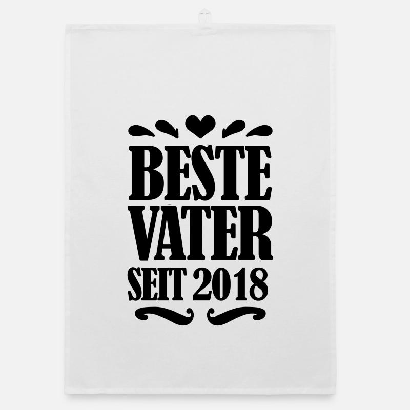 Bester Vater seit 2018 Organic Geschirrtuch