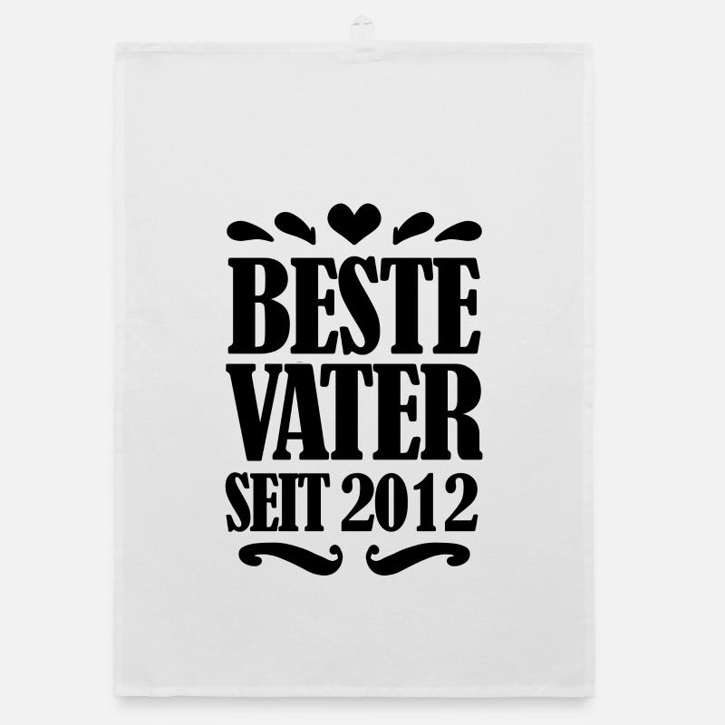 Bester Vater seit 2012 Organic Geschirrtuch