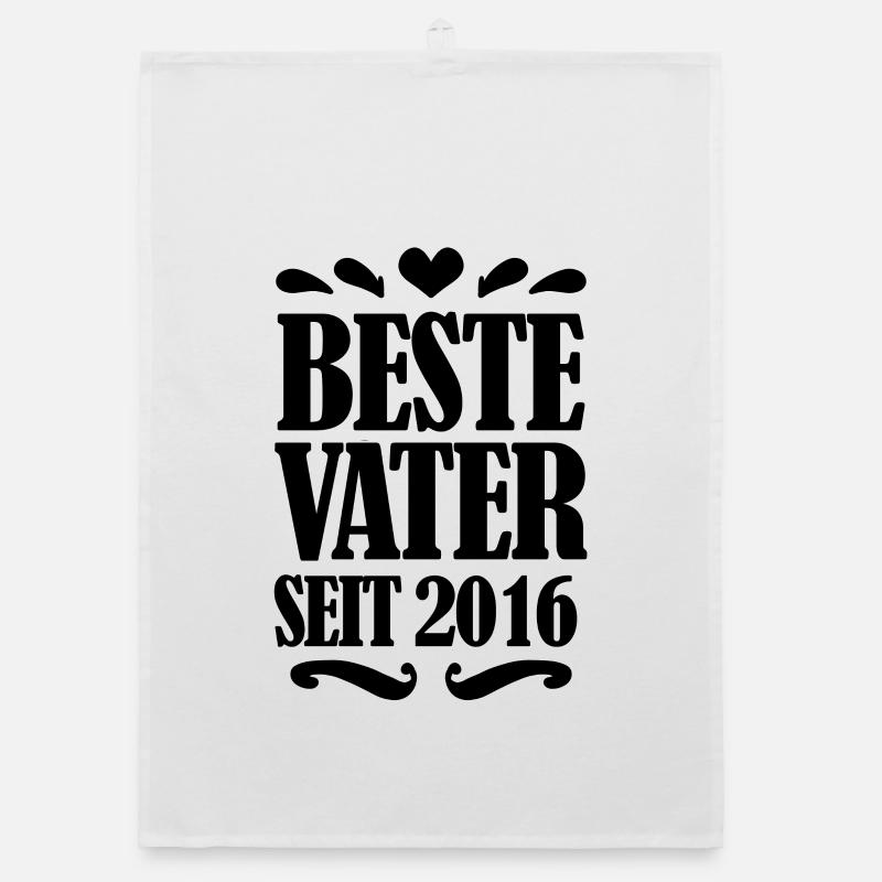 Bester Vater seit 2016 Organic Geschirrtuch